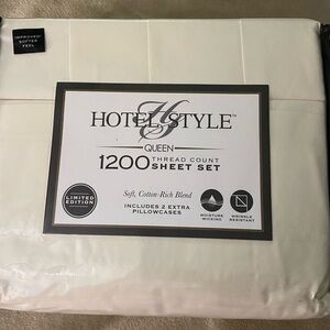 Hotel Style 1200 Thread Count 4 Pillowcases Queen Size